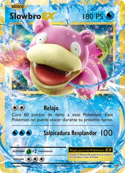 Carta Slowbro EX de la expansión Evoluciones, número 26/108