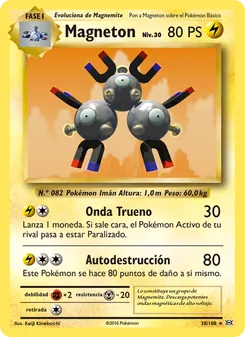 Carta Magneton de la expansión Evoluciones, número 38/108