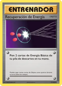 Carta Recuperación de Energía de la expansión Evoluciones, número 77/108