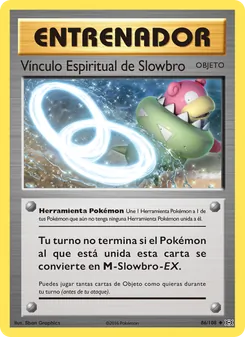 Carta Vínculo Espiritual de Slowbro de la expansión Evoluciones, número 86/108