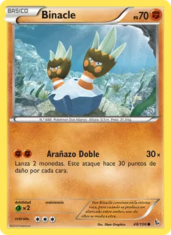 Carta Binacle de la expansión Destellos de Fuego, número 48/106