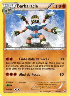 Carta Barbaracle de la expansión Destellos de Fuego, número 49/106
