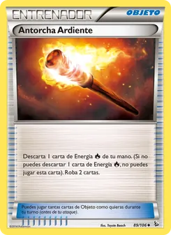 Carta Antorcha Ardiente de la expansión Destellos de Fuego, número 89/106