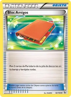Carta Bloc Amigos de la expansión Destellos de Fuego, número 92/106
