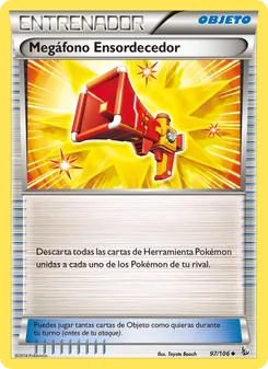 Carta Megáfono Ensordecedor de la expansión Destellos de Fuego, número 97/106