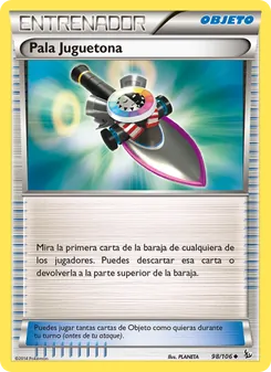 Carta Pala Juguetona de la expansión Destellos de Fuego, número 98/106