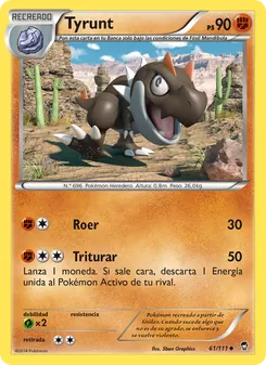 Carta Tyrunt de la expansión Puños Furiosos, número 61/111
