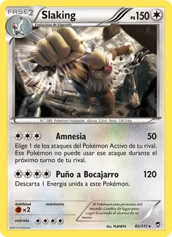 Carta Slaking de la expansión Puños Furiosos, número 83/111