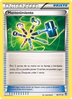 Carta Mantenimiento de la expansión Puños Furiosos, número 96/111