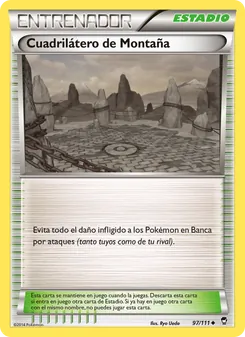 Carta Cuadrilátero de Montaña de la expansión Puños Furiosos, número 97/111