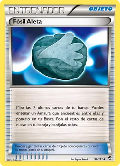 Carta Fósil Aleta de la expansión Puños Furiosos, número 98/111