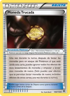 Carta Moneda Trucada de la expansión Fuerzas Fantasmales, número 108/119