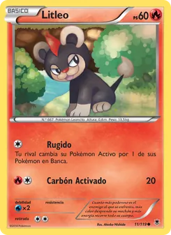 Carta Litleo de la expansión Fuerzas Fantasmales, número 11/119