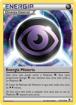 Carta Energía Misterio de la expansión Fuerzas Fantasmales, número 112/119