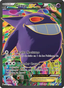 Carta Gengar EX de la expansión Fuerzas Fantasmales, número 114/119
