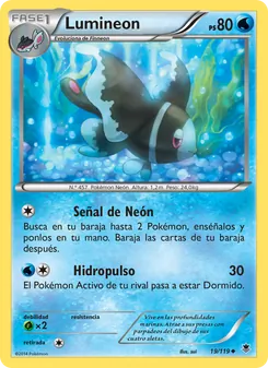 Carta Lumineon de la expansión Fuerzas Fantasmales, número 19/119