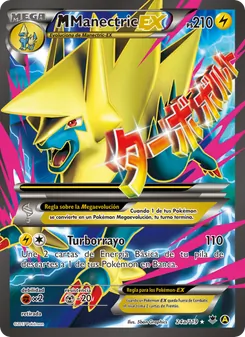 Carta M-Manectric EX de la expansión Fuerzas Fantasmales, número 24a/119