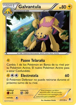 Carta Galvantula de la expansión Fuerzas Fantasmales, número 27/119