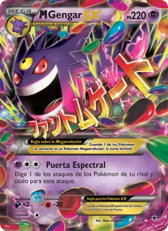 Carta M-Gengar EX de la expansión Fuerzas Fantasmales, número 35/119