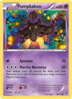 Carta Pumpkaboo de la expansión Fuerzas Fantasmales, número 44/119