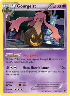 Carta Gourgeist de la expansión Fuerzas Fantasmales, número 45/119