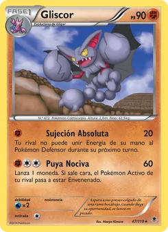 Carta Gliscor de la expansión Fuerzas Fantasmales, número 47/119