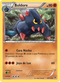 Carta Boldore de la expansión Fuerzas Fantasmales, número 49/119