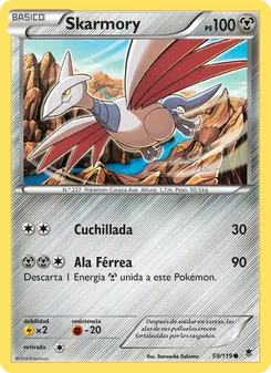 Carta Skarmory de la expansión Fuerzas Fantasmales, número 59/119