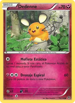 Carta Dedenne de la expansión Fuerzas Fantasmales, número 70/119