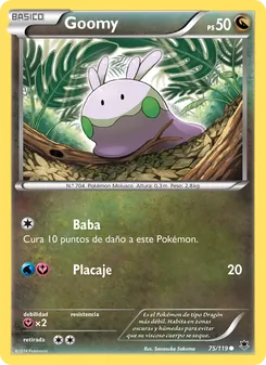 Carta Goomy de la expansión Fuerzas Fantasmales, número 75/119
