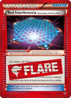 Carta Red Interferencia Hiperequipo del Team Flare de la expansión Fuerzas Fantasmales, número 98/119