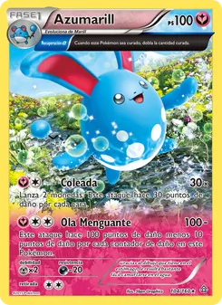 Carta Azumarill de la expansión Duelos Primigenios, número 104/160