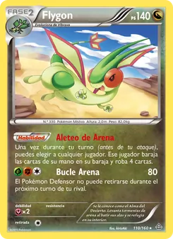 Carta Flygon de la expansión Duelos Primigenios, número 110/160