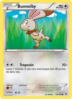 Carta Bunnelby de la expansión Duelos Primigenios, número 120/160