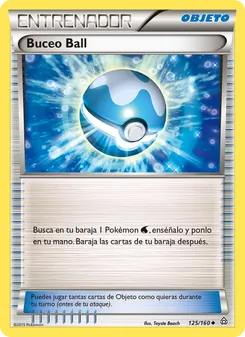 Carta Buceo Ball de la expansión Duelos Primigenios, número 125/160