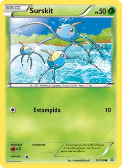 Carta Surskit de la expansión Duelos Primigenios, número 13/160