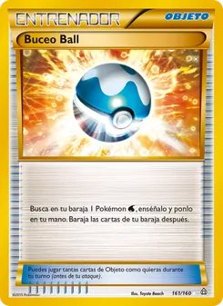 Carta Buceo Ball de la expansión Duelos Primigenios, número 161/160