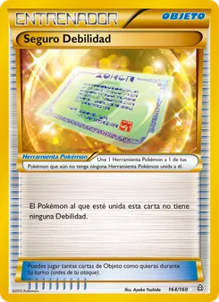 Carta Seguro Debilidad de la expansión Duelos Primigenios, número 164/160