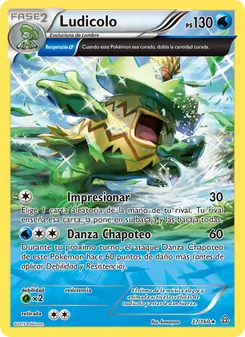 Carta Ludicolo de la expansión Duelos Primigenios, número 37/160