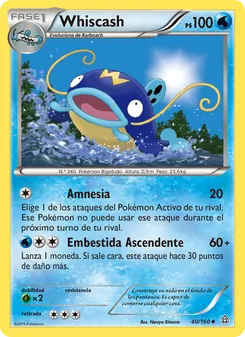 Carta Whiscash de la expansión Duelos Primigenios, número 40/160
