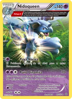 Carta Nidoqueen de la expansión Duelos Primigenios, número 69/160