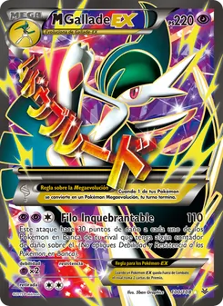 Carta M-Gallade EX de la expansión Cielos Rugientes, número 100/108