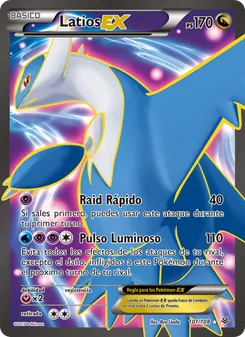 Carta Latios EX de la expansión Cielos Rugientes, número 101/108