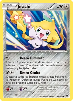 Carta Jirachi de la expansión Cielos Rugientes, número 42/108