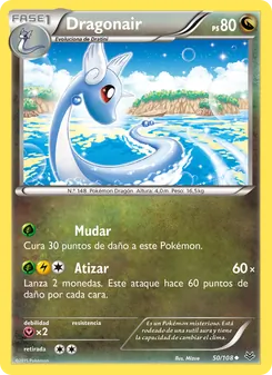 Carta Dragonair de la expansión Cielos Rugientes, número 50/108
