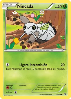 Carta Nincada de la expansión Cielos Rugientes, número 9/108