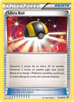 Carta Ultra Ball de la expansión Cielos Rugientes, número 93/108