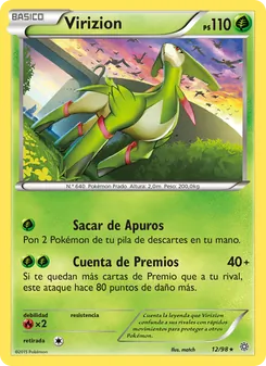 Carta Virizion de la expansión Antiguos Orígenes, número 12/98