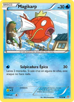 Carta Magikarp de la expansión Antiguos Orígenes, número 19/98