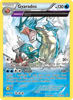 Carta Gyarados de la expansión Antiguos Orígenes, número 21/98